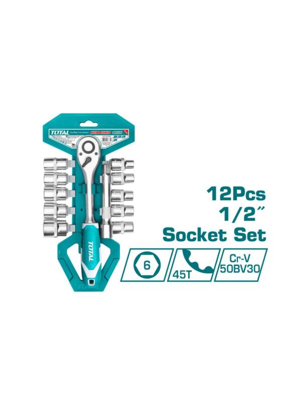 12pcs 1/2″ Socket Set with