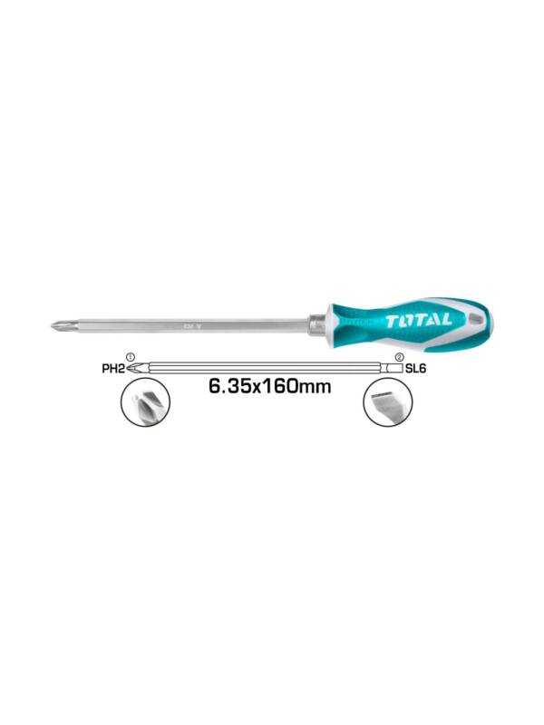 2 in 1 Screwdriver Set with Interchangeable Handle