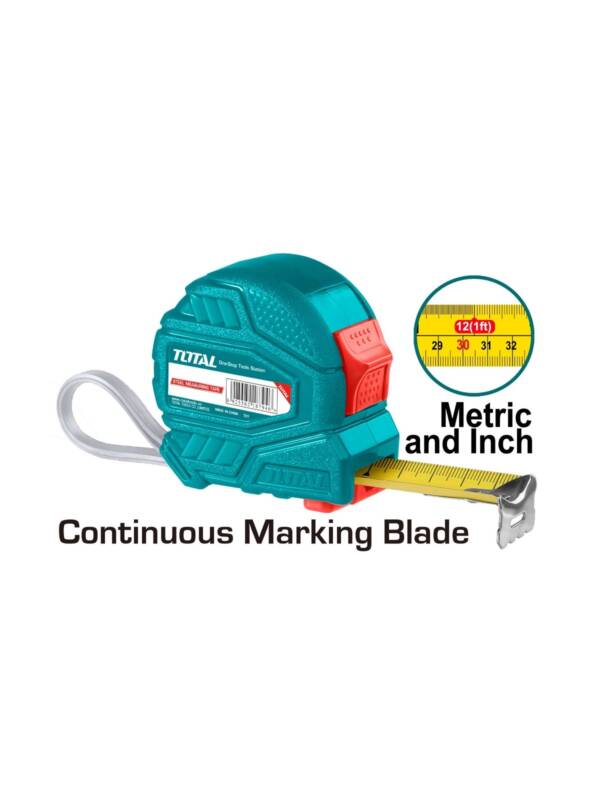 Steel Measuring Tape with Double Button + Pure ABS Material Cover