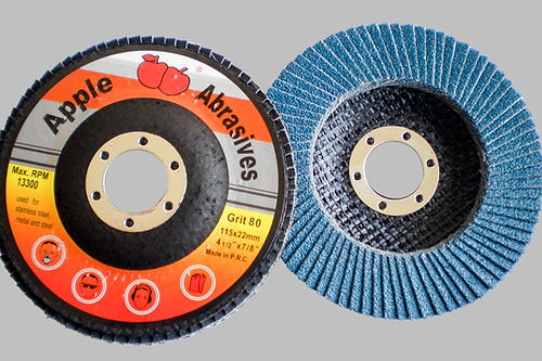 Apple Abrasive Standard Blue flap disc for polishing and grinding with machinery