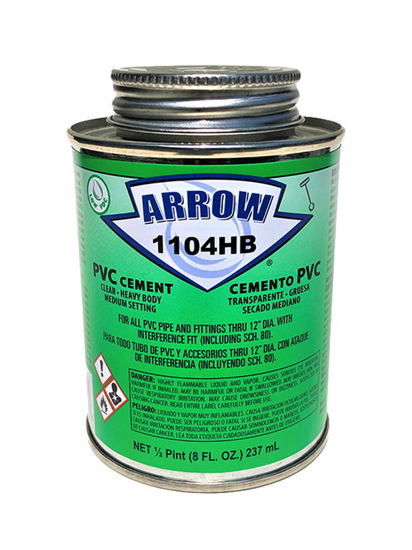 PVC Heavy Body Solvent Cement – 1/2 Pint (236ml)