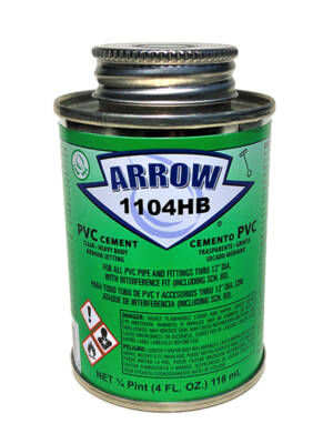 PVC Heavy Body Solvent Cement – 1/4 Pint (118ml)