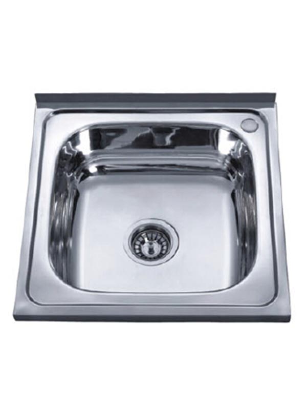 500 x 500 x 140mm Stainless Steel Kitchen Sink with Bowl Only, Type : Layon