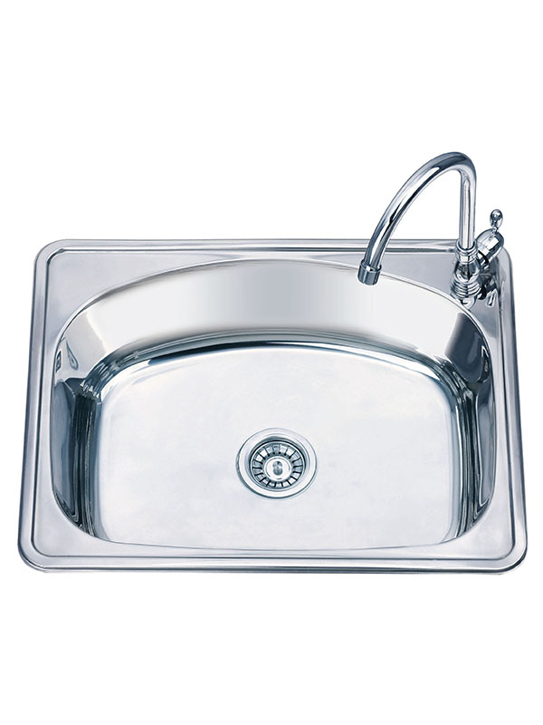 615 x 475 x 210mm Stainless Steel Kitchen Sink with Bowl Only