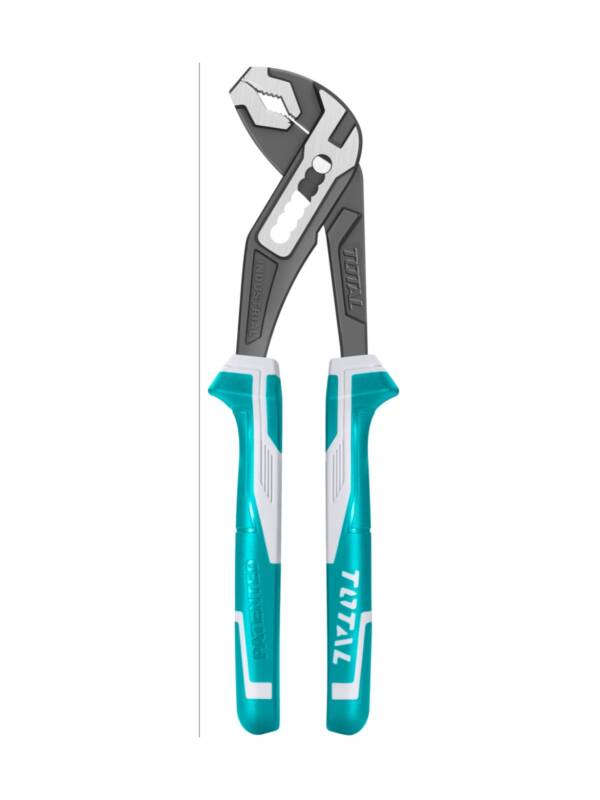 10″ Pump Pliers with Black Finish + TPR Two Color Handle