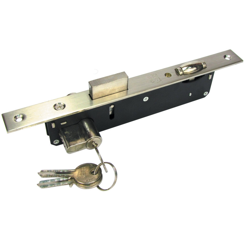 ﻿SINGLE TURN, ROLLER Aluminium Door Lock 25MM BACKSET 155-25. Type