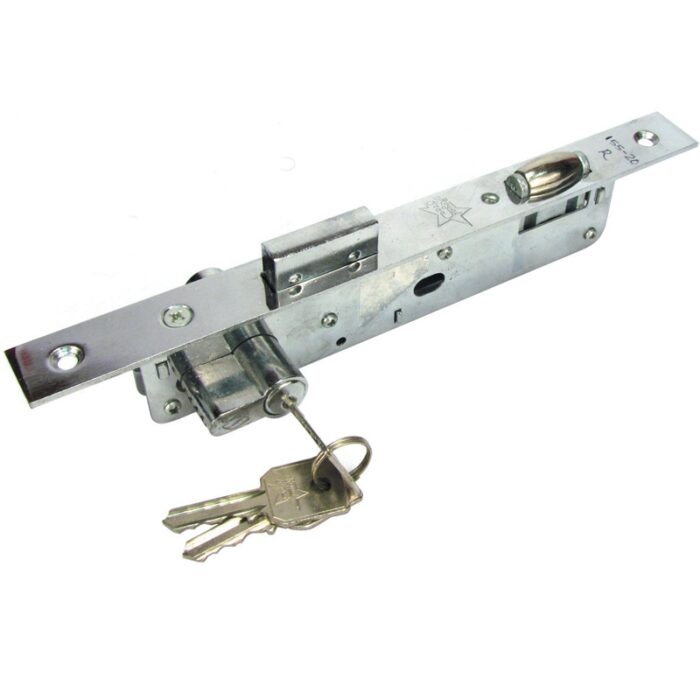 SINGLE TURN ROLLER SS Aluminium Door Lock 20MM BACKSET 155-20. Type