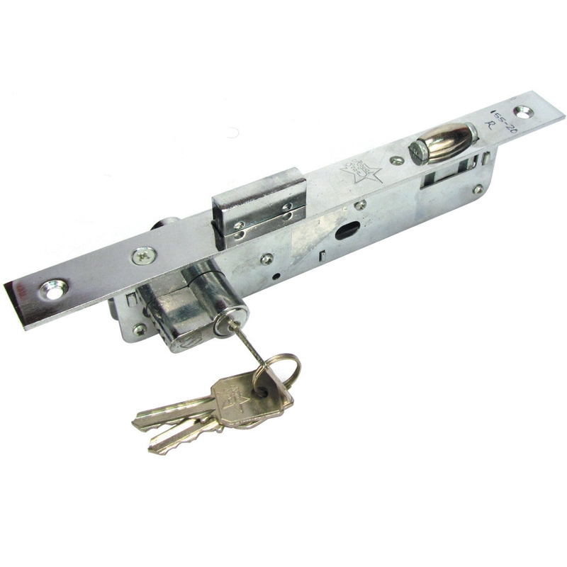 SINGLE TURN ROLLER SS Aluminium Door Lock 20MM BACKSET 155-20. Type