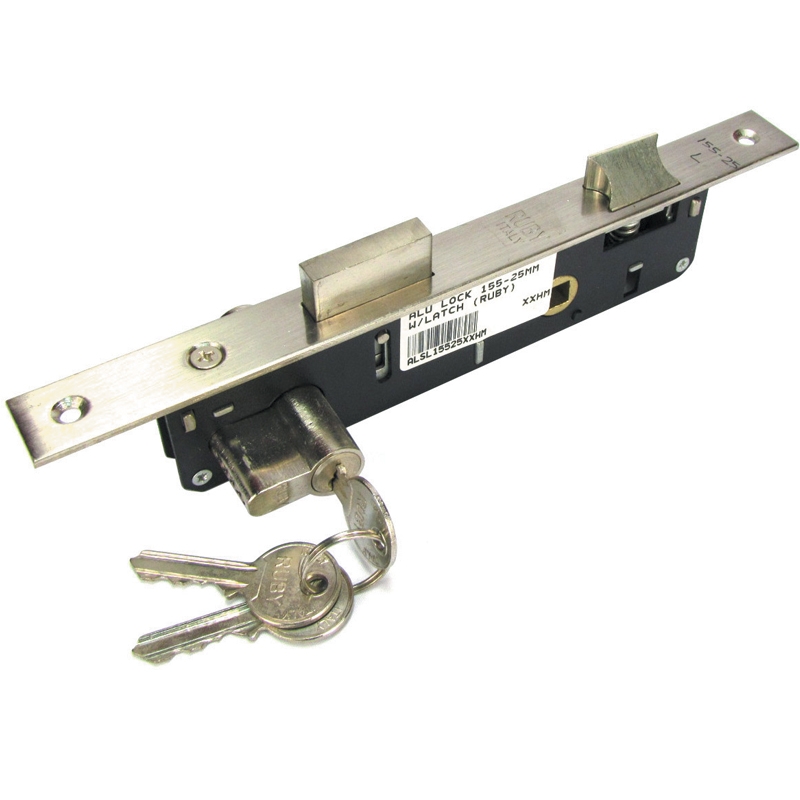 SINGLE TURN, LATCH Aluminium Door Lock 155-25. Type