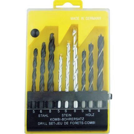 Combination Drill Bit Set 5, 6, 8 MM.