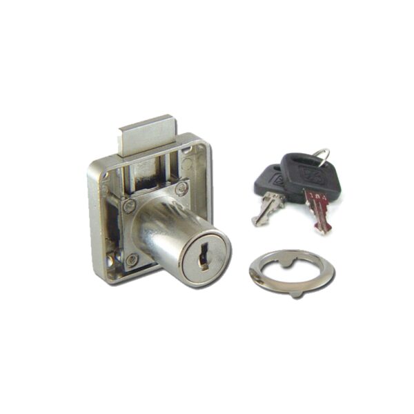 CHROME PLATED 22MM Cupboard Lock