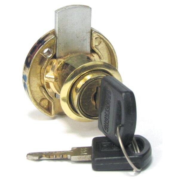 BRASS PLATED 24.5MM Cupboard Lock