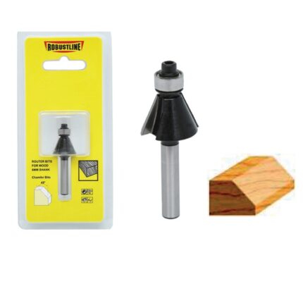 Chamfer Router Bit – Ball Bearing 8 MM Shank Size: 20.5 MM