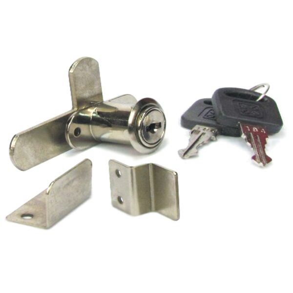 CHROME PLATED 20MM Double Door Cabinet Swing Lock