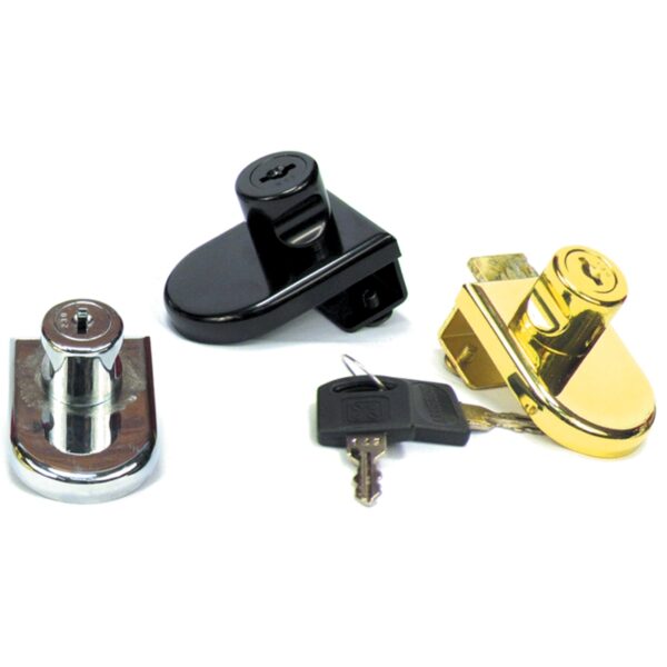 WITHOUT BORING HOLE CP, BP 8MM GLASS Glass Cabinet Door Lock