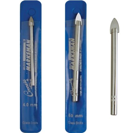 Glass Drill Bits 4, 5, 6, 8 MM.