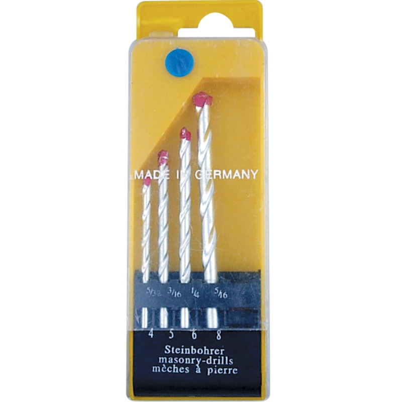 Masonry Drill Bit Set 4, 5, 6, 8 MM