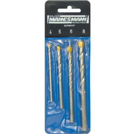 Masonry Drill Bit Set 4, 5, 6, 8 MM