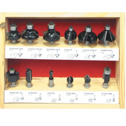 Router Bit Set WOOD BOX