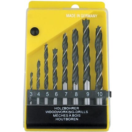 Wood Drill Bit Set YELLOW 3, 4, 5, 6, 7, 8, 9, 10 MM