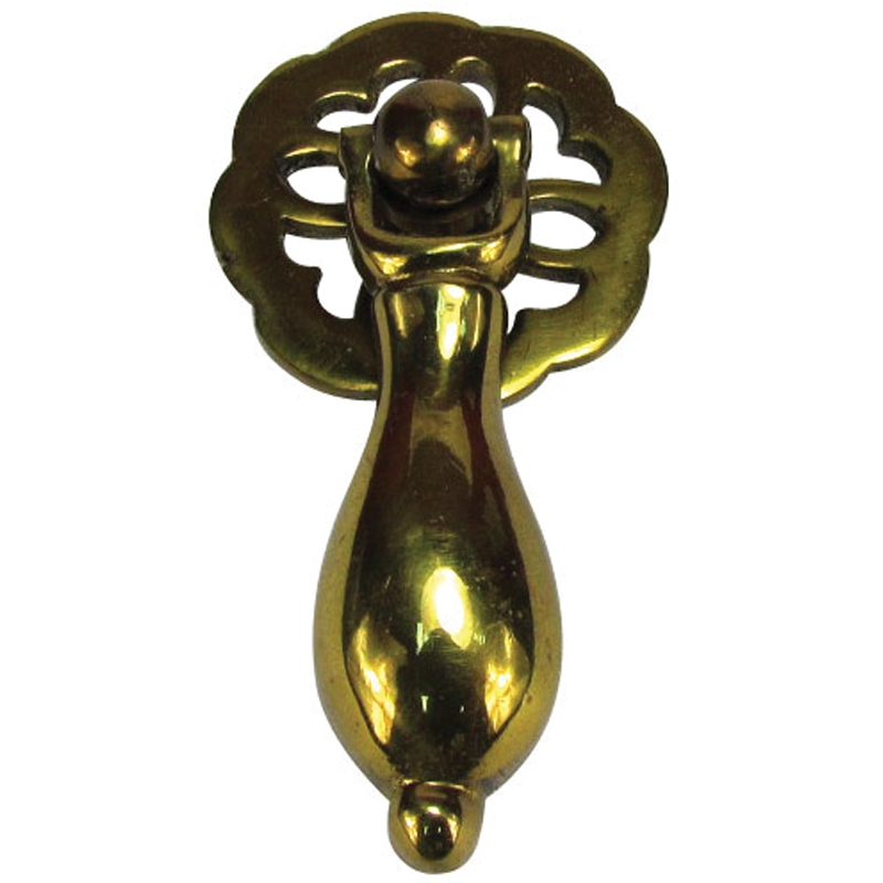 FLOWER DESIGN / BP Brass Drop Handle