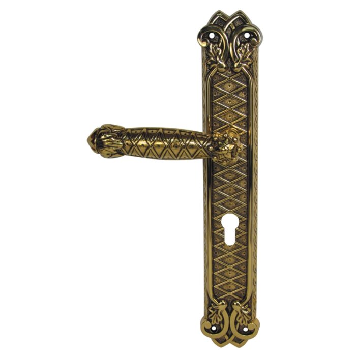 ITALY / GP,BROWN Brass Lever Handle