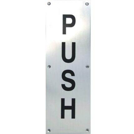  "PUSH" / ALUMINIUM Door Plate