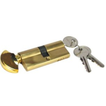 ECLIPSE (HALF MOON TYPE) / BP Bathroom Cylinder With Key 70MM HEAVY