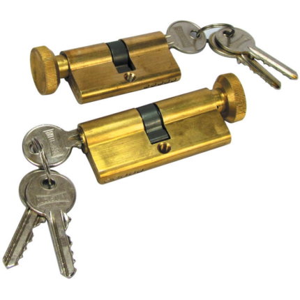 FULL ROUND BP CP Bathroom Cylinder With Key 60MM, 70MM, 100MM