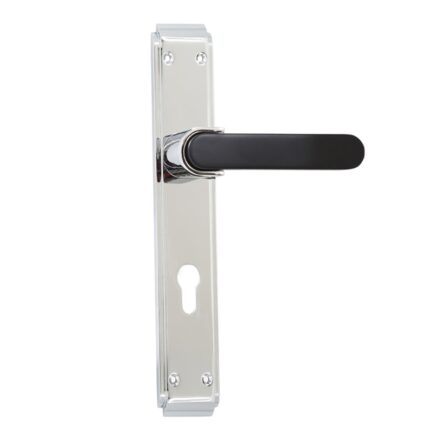 Door Handle | Zinc Material | Silver and Black Color