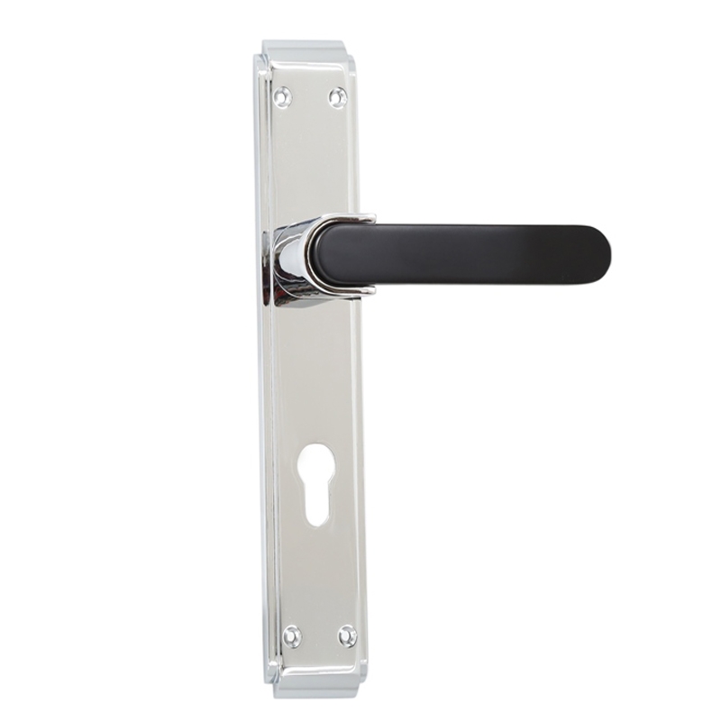Door Handle | Zinc Material | Silver and Black Color