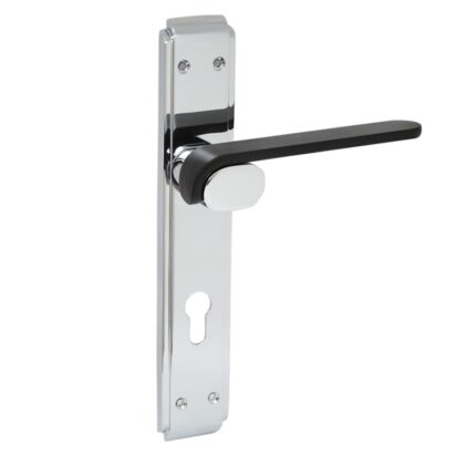 Silver Black Lever Handle made from premium zinc material