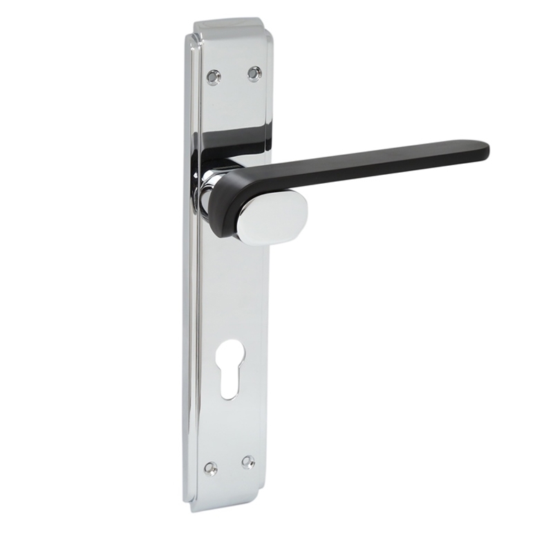 Silver Black Lever Handle made from premium zinc material